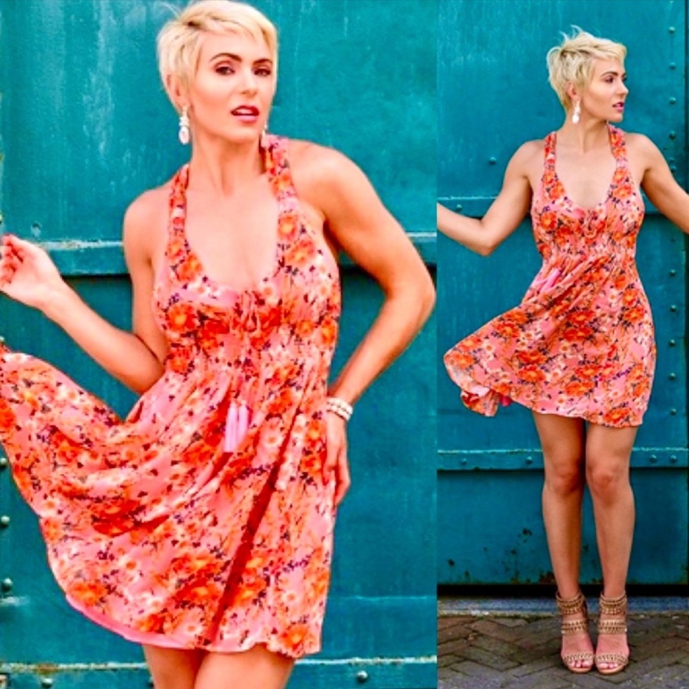 🌺🎉HP🎉🌺 NWT Free People Washed Ashore Mini Dress